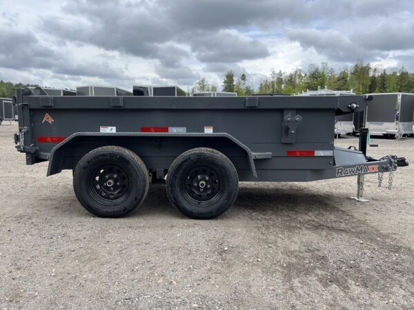 2024 RawMaxx 5X10 7K Powder Coated Dump Trailer - Image 7