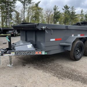 2024 RawMaxx 5X10 7K Powder Coated Dump Trailer