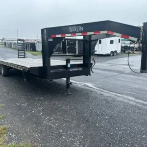 2021 Trailer Baron 8.5 x 24 Gooseneck Equipment Trailer