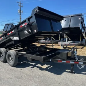 CAM Superline 7 x 12 HD Low Profile Dump Trailer Scissor Lift