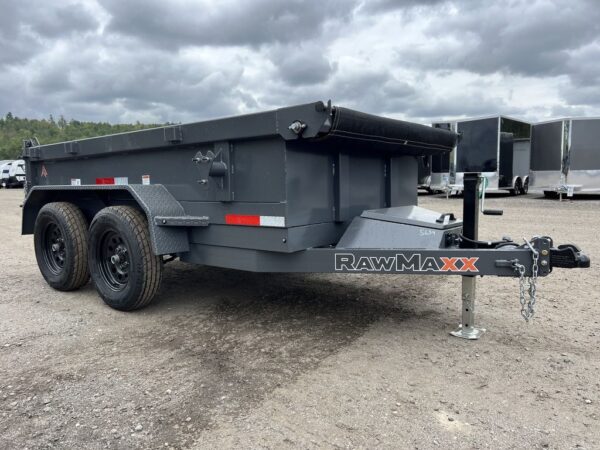 2024 RawMaxx 5X10 7K Powder Coated Dump Trailer - Image 8