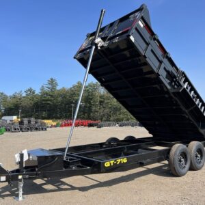 2024 Griffin Trailers 7x16 14K Telescopic Dump Trailer w/Ramps