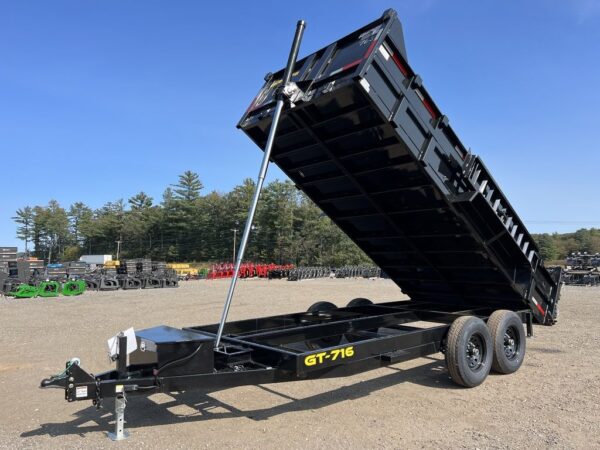 2024 Griffin Trailers 7x16 14K Telescopic Dump Trailer w/Ramps