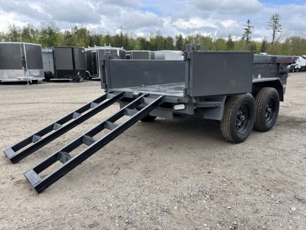 2024 RawMaxx 5X10 7K Powder Coated Dump Trailer - Image 12