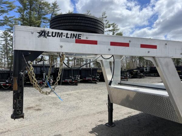 2024 Alum Line Trailers 8.5x24 13K Aluminum Gooseneck w/Flip Over Ramps - Image 15