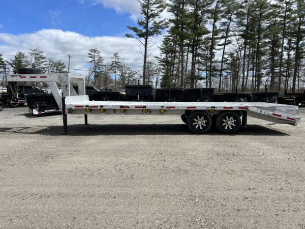 2024 Alum Line Trailers 8.5x24 13K Aluminum Gooseneck w/Flip Over Ramps - Image 4