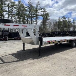 2024 Alum Line Trailers 8.5x24 13K Aluminum Gooseneck w/Flip Over Ramps