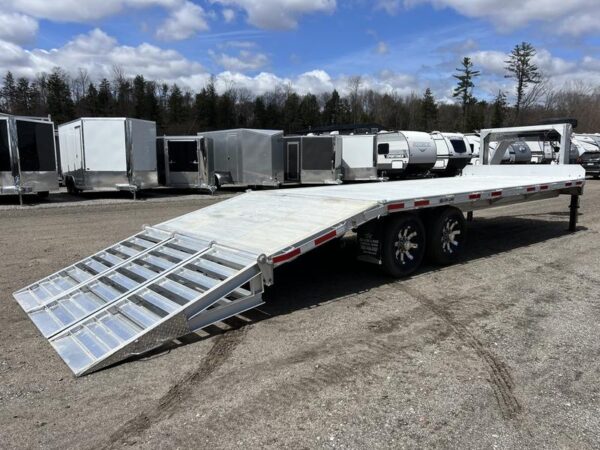 2024 Alum Line Trailers 8.5x24 13K Aluminum Gooseneck w/Flip Over Ramps - Image 10