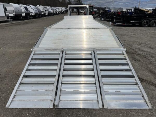 2024 Alum Line Trailers 8.5x24 13K Aluminum Gooseneck w/Flip Over Ramps - Image 9