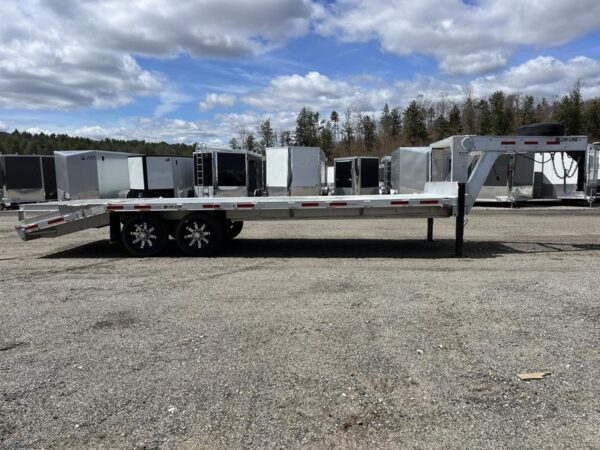 2024 Alum Line Trailers 8.5x24 13K Aluminum Gooseneck w/Flip Over Ramps - Image 7