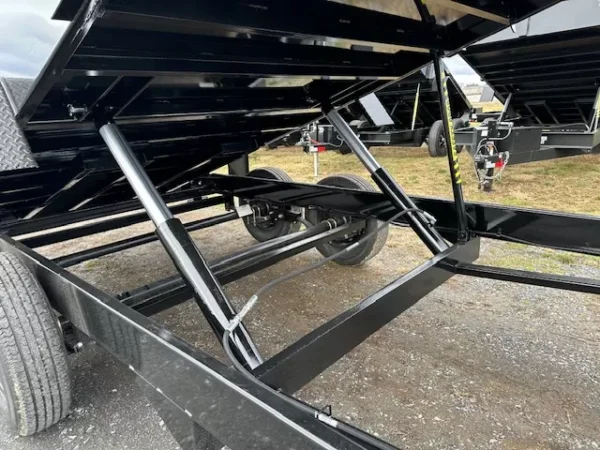 BWise 7 x 16 Gooseneck Dump Trailer High Sides - Image 3