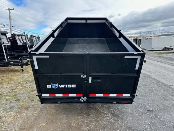 BWise 7 x 16 Gooseneck Dump Trailer High Sides - Image 6