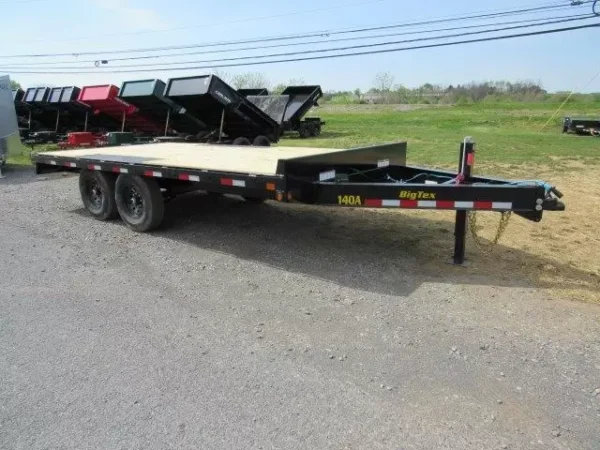 Big Tex 102″ x 16′ Deckover Equipment Trailer Slide Out Ramps