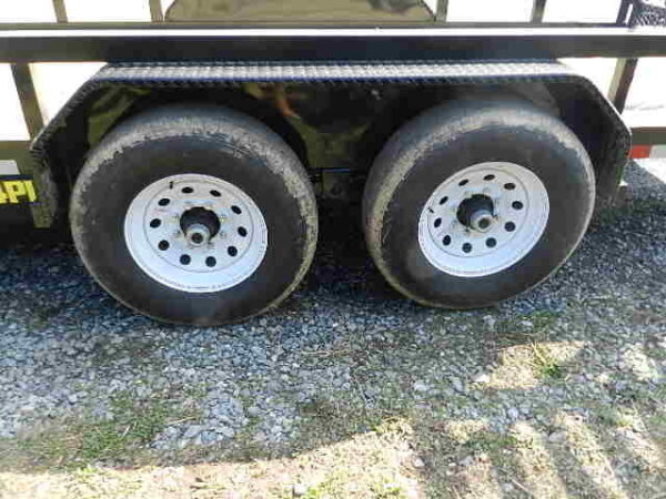 Big Tex 7 x 18 Heavy Duty Landscape Trailer Split Gate - Image 3