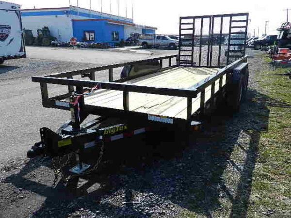 Big Tex 7 x 18 Heavy Duty Landscape Trailer Split Gate - Image 5
