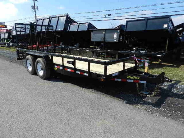 Big Tex 7 x 18 Heavy Duty Landscape Trailer Split Gate