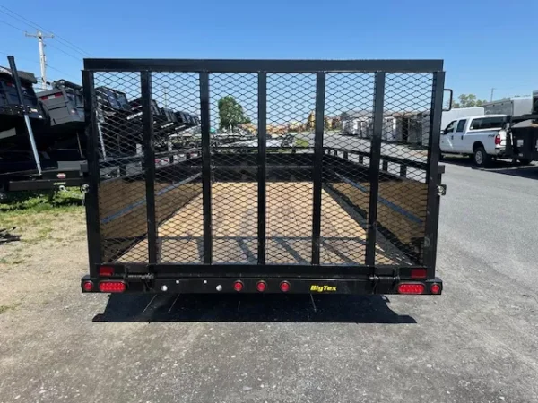Big Tex 7 x 16 Utility Trailer 2′ Solid Steel Sides - Image 2