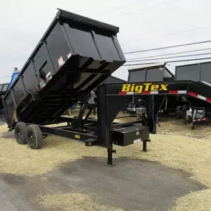 Big Tex 7 x 16 Gooseneck Dump Trailer Solid High Sides