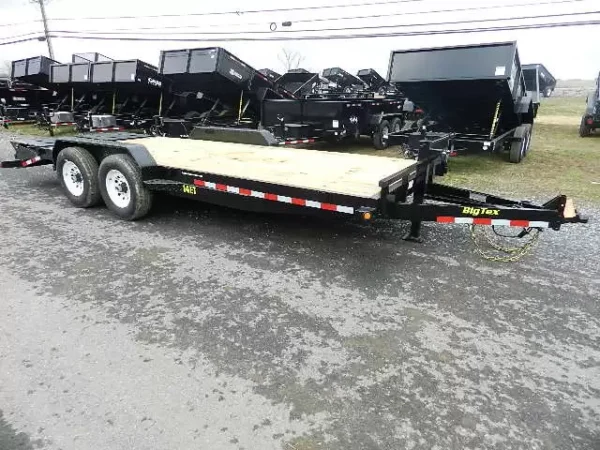 Big Tex 7 x 20 Equipment Trailer 14K Mega Ramps