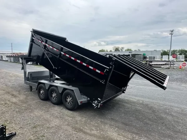 BWise 7 x 16 Gooseneck Tri Axle Dump Trailer - Image 6