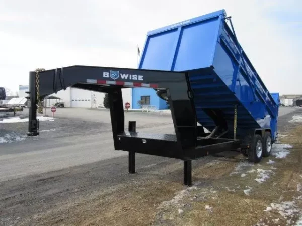BWise 7 x 16 Heavy Duty Gooseneck Dump Trailer - Image 7