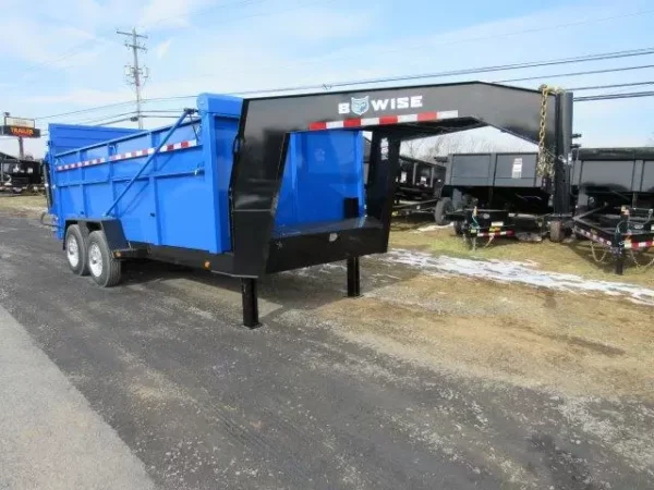 BWise 7 x 16 Heavy Duty Gooseneck Dump Trailer - Image 5