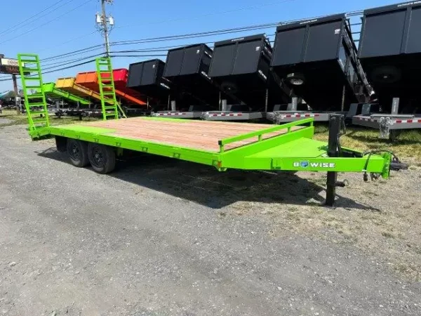 BWise 8 x 20 Deckover Equipment Trailer Ladder Ramps