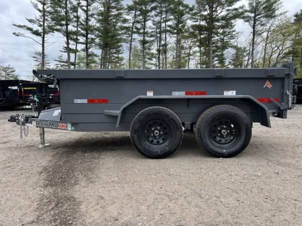 2024 RawMaxx 5X10 7K Powder Coated Dump Trailer - Image 4