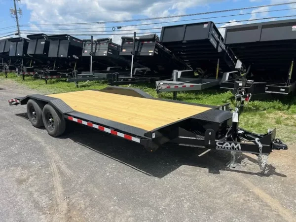 CAM Superline 7 x 18 Equipment Trailer Drive Over Fenders