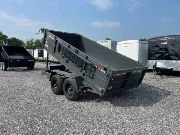 Covered Wagon 6 x 12 Prospector Dump Trailer Ladder Ramps - Image 2