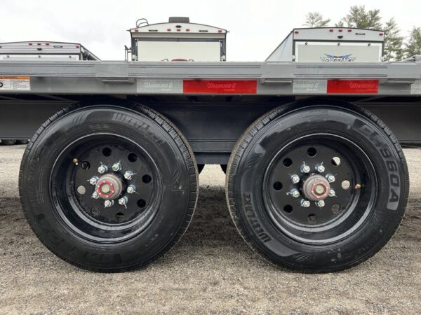 2024 Diamond C 8.5x20 20K Deckover Equipment Trailer w/ 72” Flip Knee Ramps - Image 10