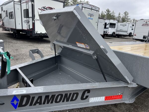 2024 Diamond C 8.5x20 20K Deckover Equipment Trailer w/ 72” Flip Knee Ramps - Image 8