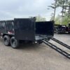 2024 RawMaxx Trailers 7X16 14K Powder Coated Dump w/ Tarp Kit - Image 9