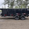 2024 RawMaxx Trailers 7X16 14K Powder Coated Dump w/ Tarp Kit