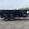 2024 RawMaxx Trailers 7X16 14K Powder Coated Dump w/ Tarp Kit - Image 6