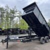 2024 RawMaxx Trailers 7X16 14K Powder Coated Dump w/ Tarp Kit - Image 13