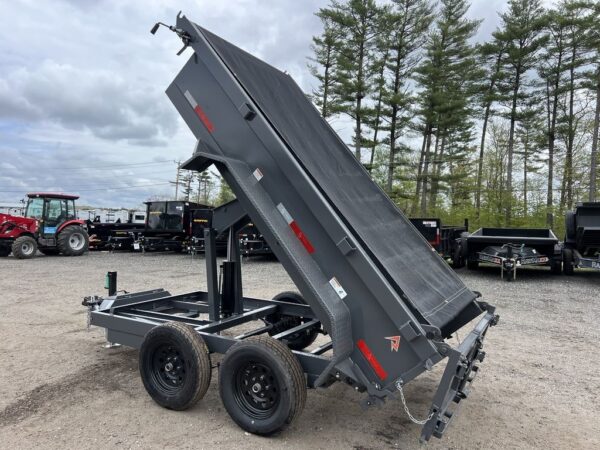 2024 RawMaxx 5X10 7K Powder Coated Dump Trailer - Image 3