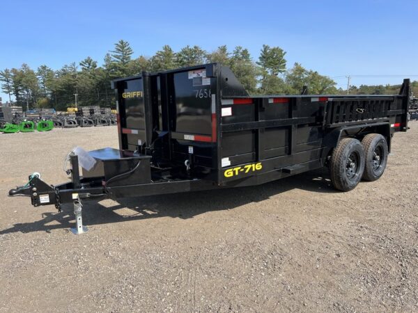 2024 Griffin Trailers 7x16 14K Telescopic Dump Trailer w/Ramps - Image 2