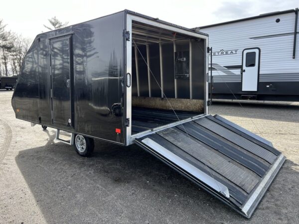 2021 Mission Trailers 101x12 Aluminum 2-Place Crossover Hybrid w/Blackout PKG - Image 2