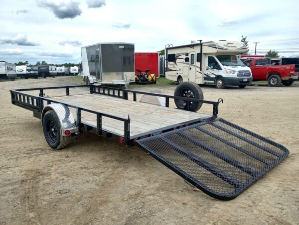 2024 PJ Trailers 7x14 Powder Coated Open Utility Trailer - Image 3