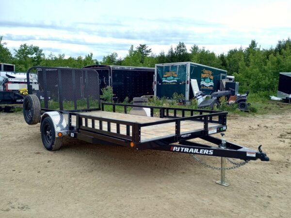 2024 PJ Trailers 7x14 Powder Coated Open Utility Trailer - Image 7