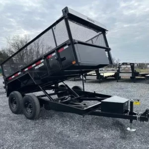 Premier 7 x 12 High Side Dump Trailer Combo Gate and Ramps