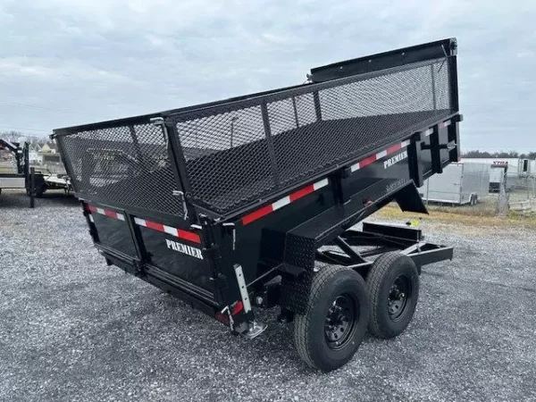 Premier 7 x 12 High Side Dump Trailer Combo Gate and Ramps - Image 3