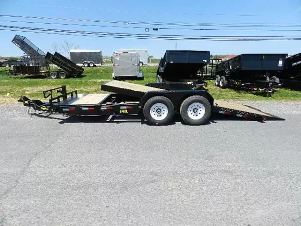Big Tex 7 x 20 Split Tilt Equipment Trailer Tilt Deck - Image 7