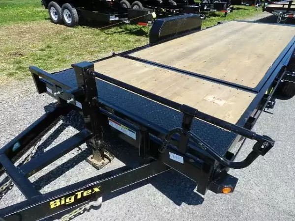 Big Tex 7 x 20 Split Tilt Equipment Trailer Tilt Deck - Image 6